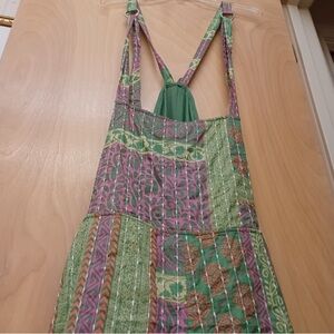 Lime green Pink Boho long Indian Overalls XXL New Tags Earthbound